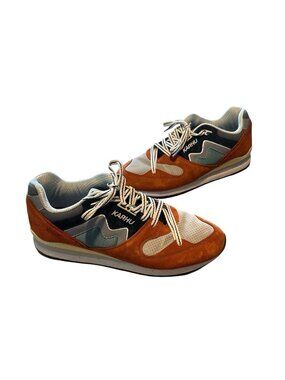 Karhu Mens Sneakers Size 13 Athletic Running Shoes Air Cushion Orange Suede